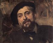 乔瓦尼波尔蒂尼 - Portrait of the Artist Ernest-Ange Duez